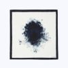 Pocket Squares | De Fursac Printed Silk Twill Pocket Square White - Navy Blue Stain Print