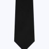 Ties | De Fursac Silk Tie With Pattern Black